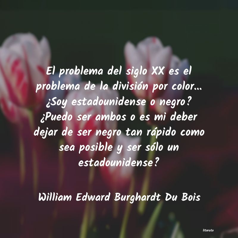 Frases de William Edward Burghardt Du Bois