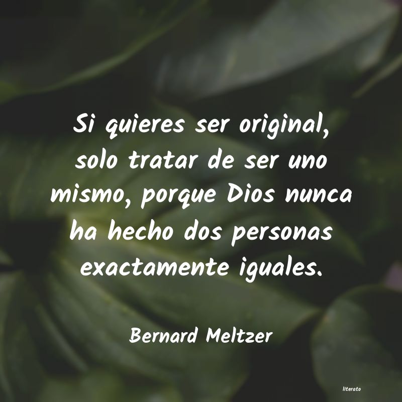 frases de Bernard Meltzer