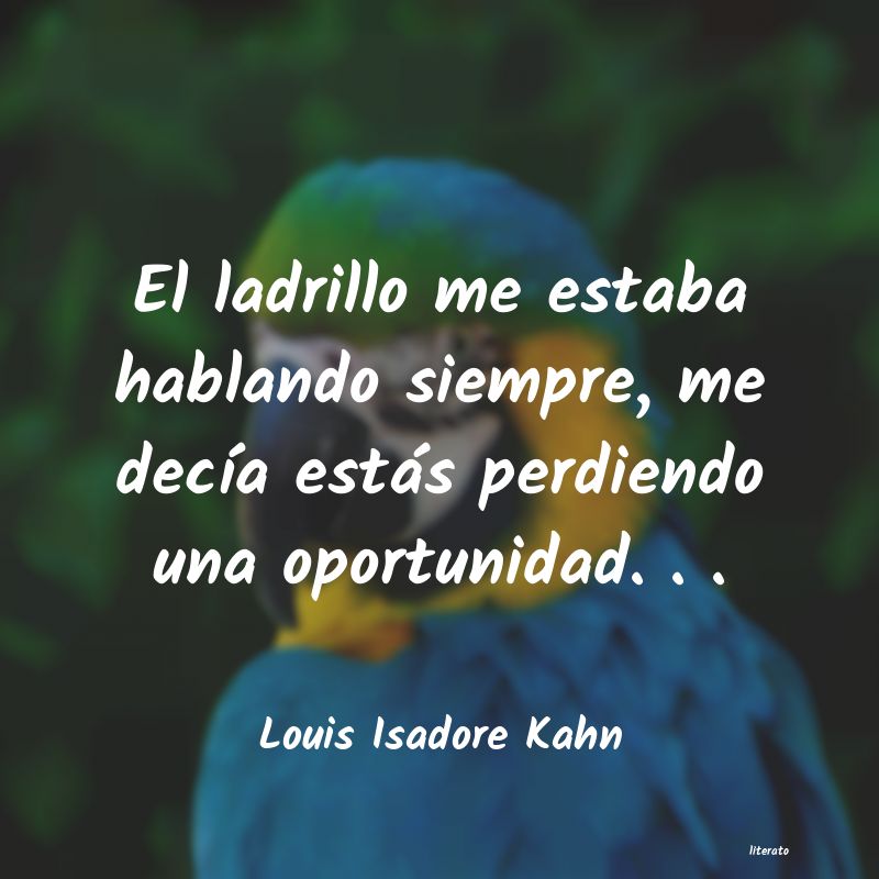 frases de Louis Isadore Kahn