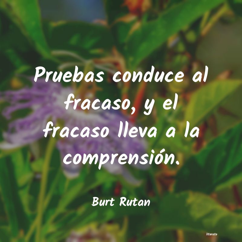 frases de Burt Rutan