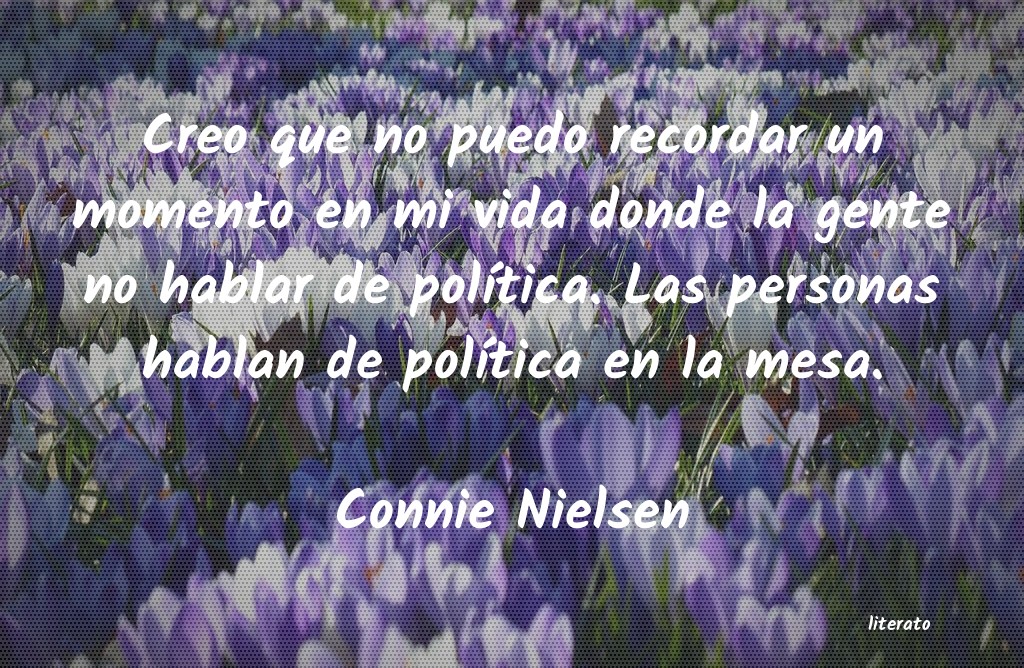 frases de Connie Nielsen