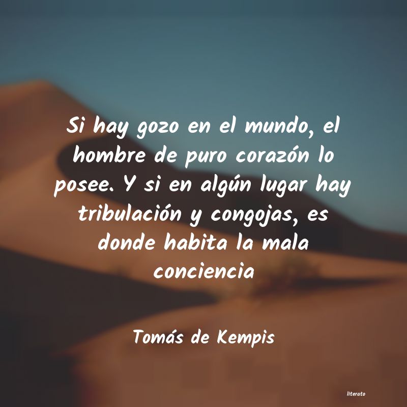 Frases de Tomás de Kempis