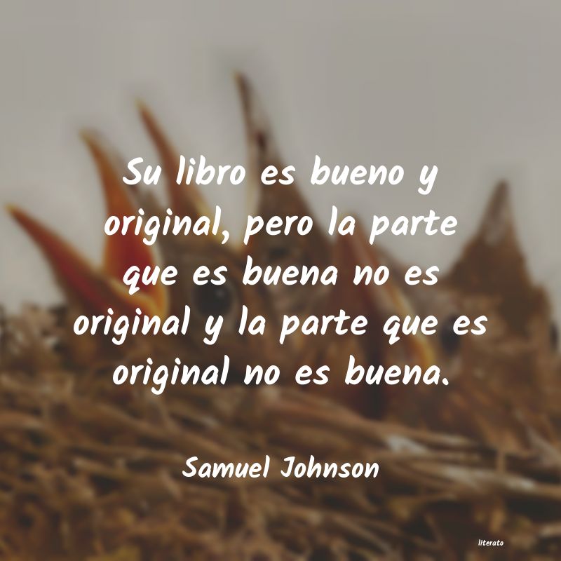 Frases de Samuel Johnson