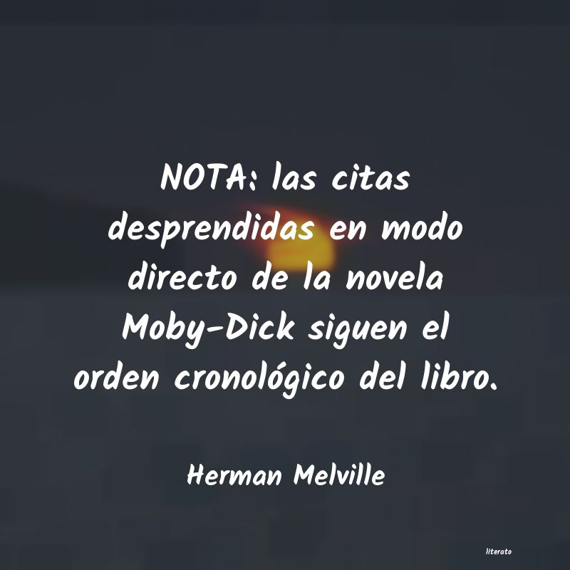 frases de Herman Melville