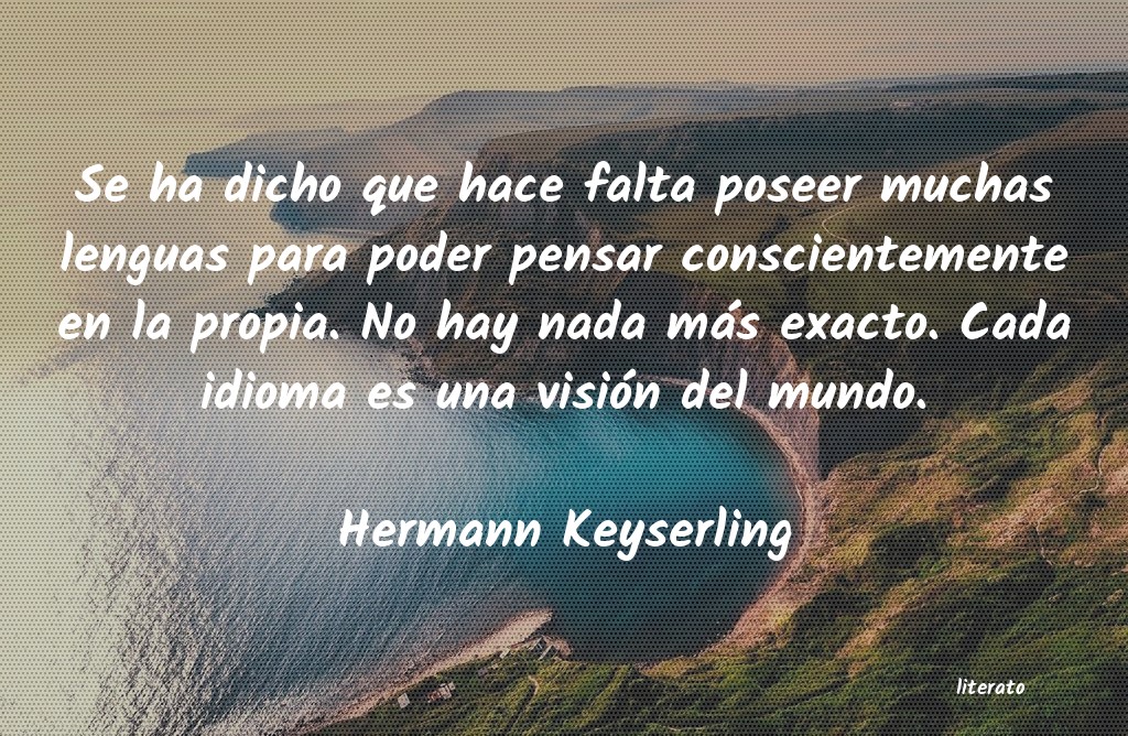 Frases de Hermann Keyserling