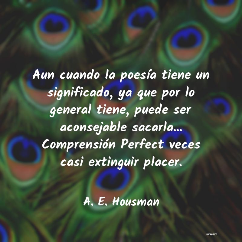 Frases de A. E. Housman