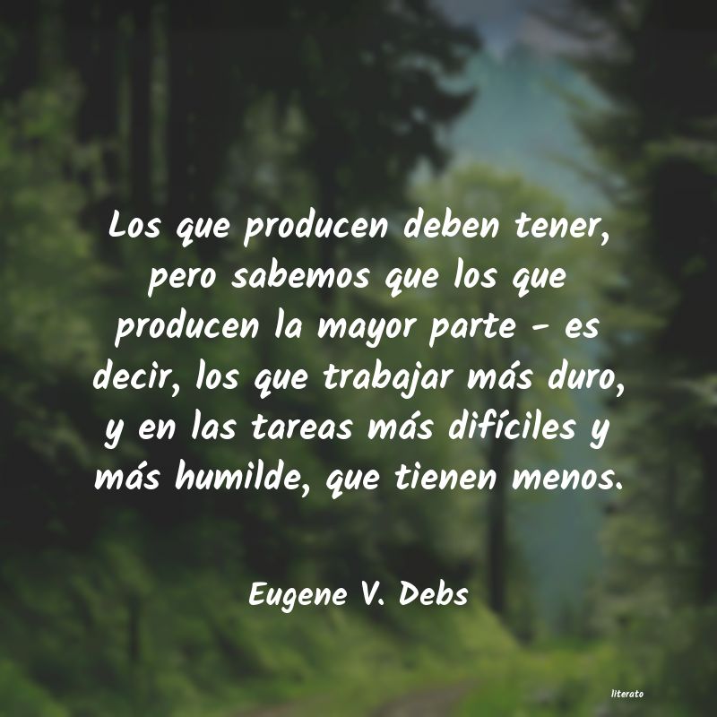 Frases de Eugene V. Debs