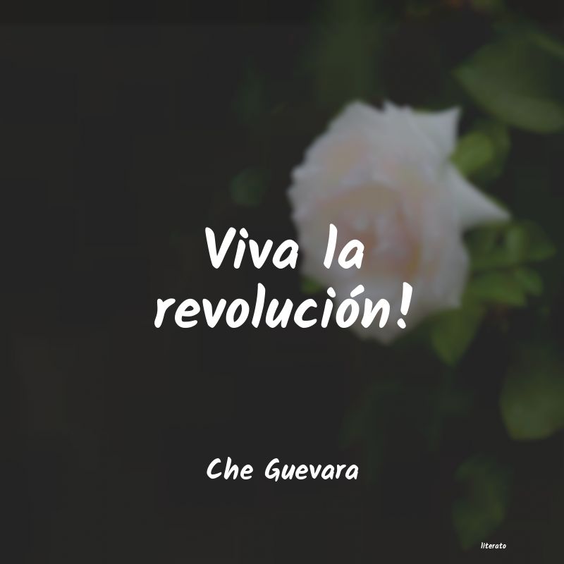 frases de Che Guevara