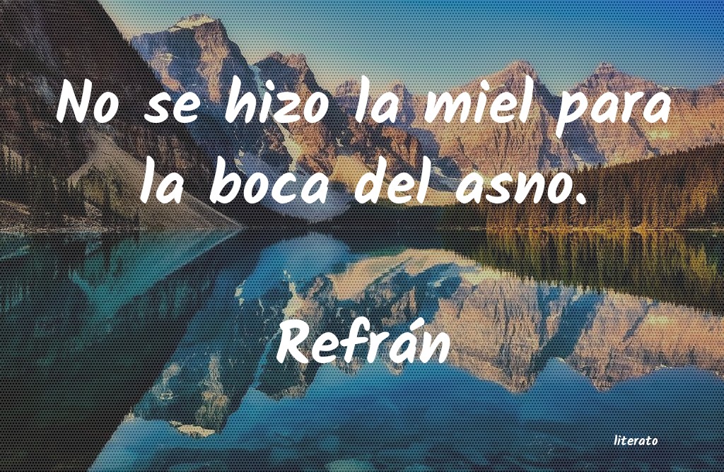 Frases de Refrán