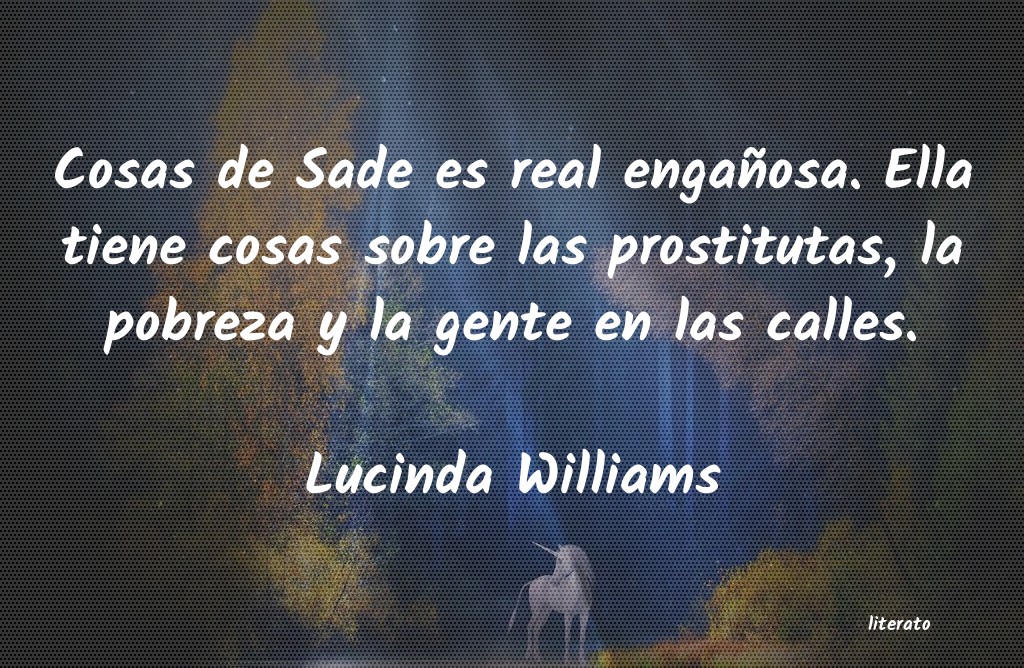 Frases de Lucinda Williams