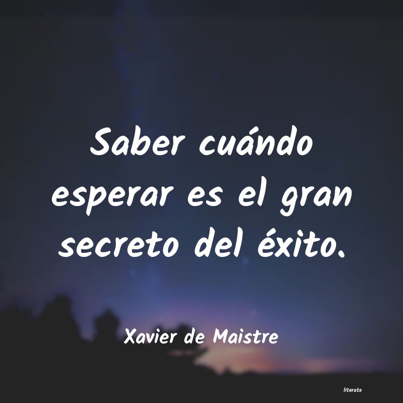 frases de Xavier de Maistre