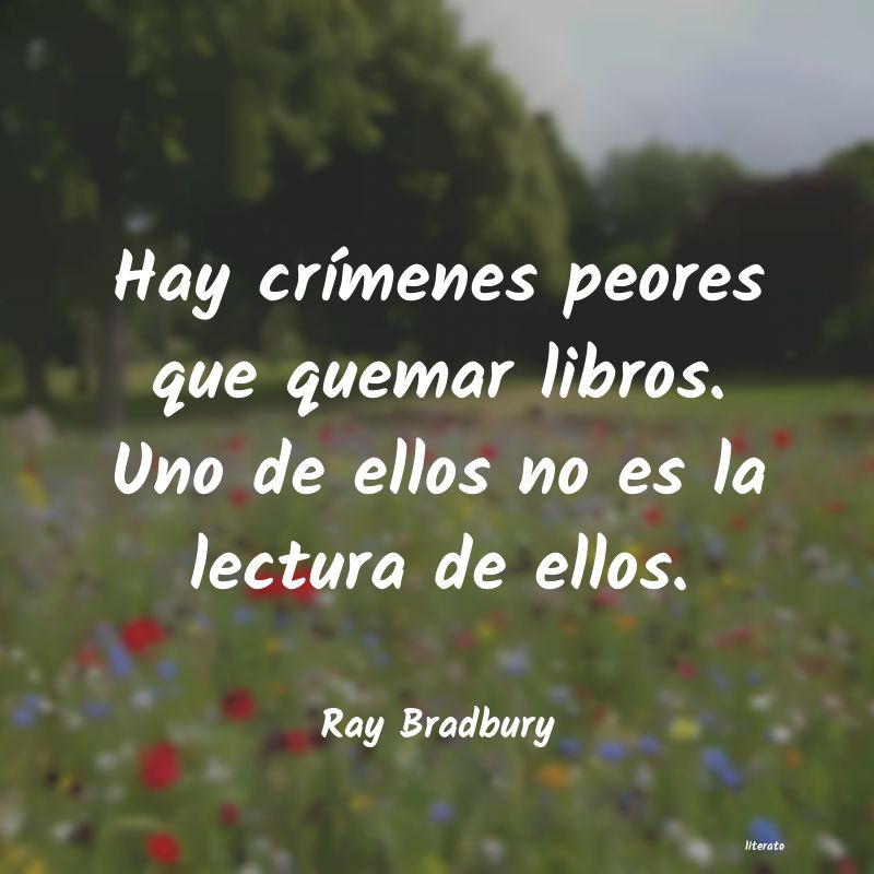 frases de Ray Bradbury
