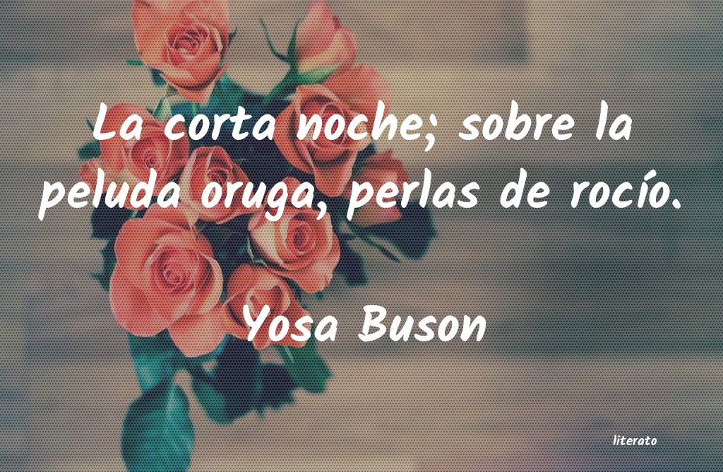 frases de Yosa Buson