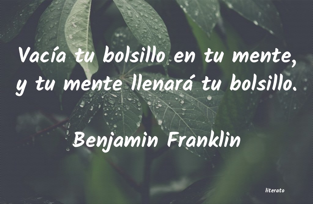 frases de Benjamin Franklin