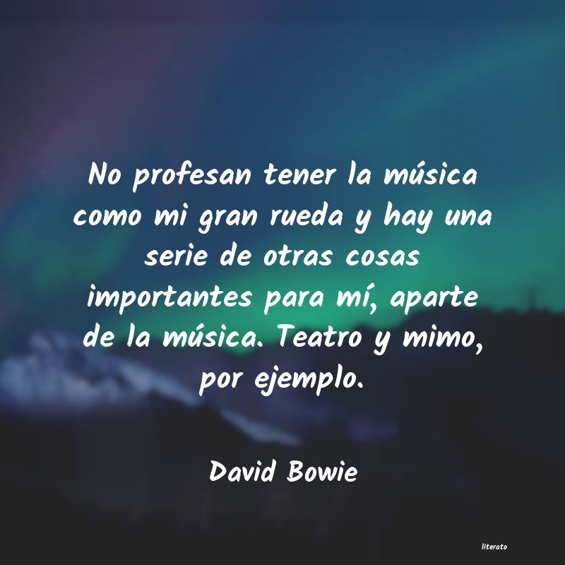 frases de David Bowie