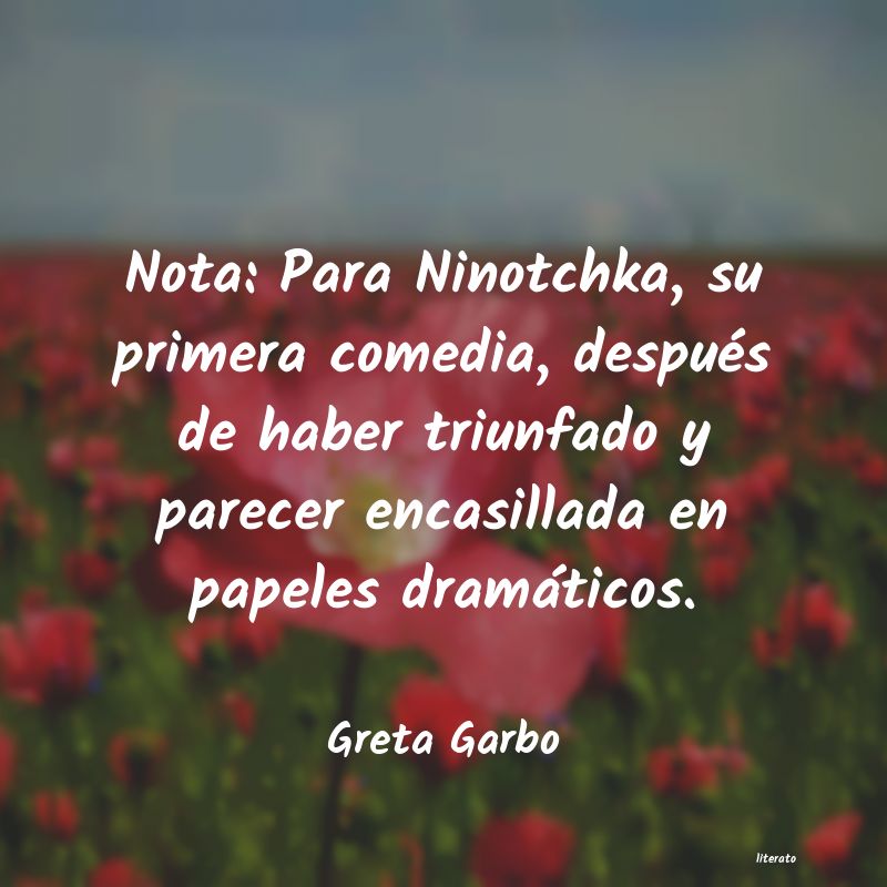 Frases de Greta Garbo