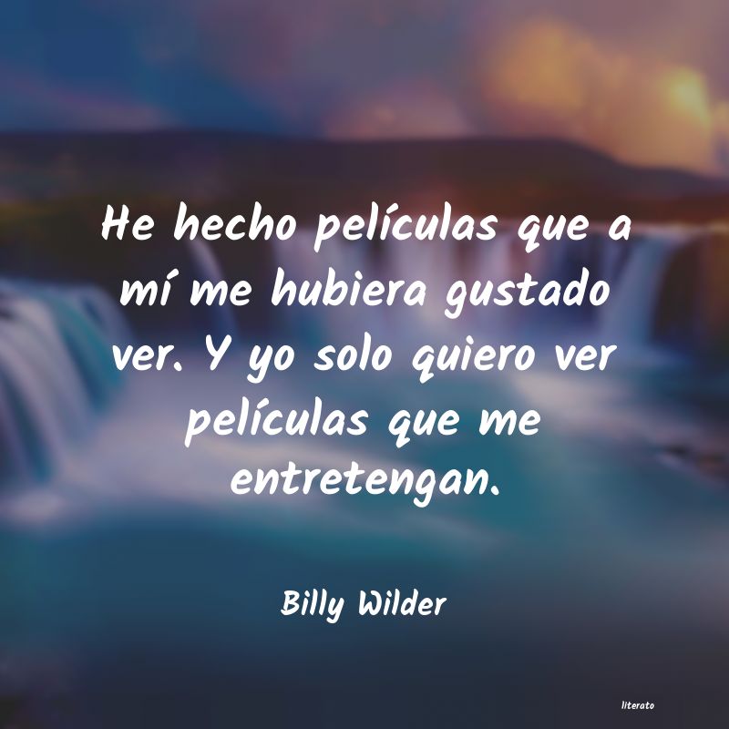 frases de Billy Wilder