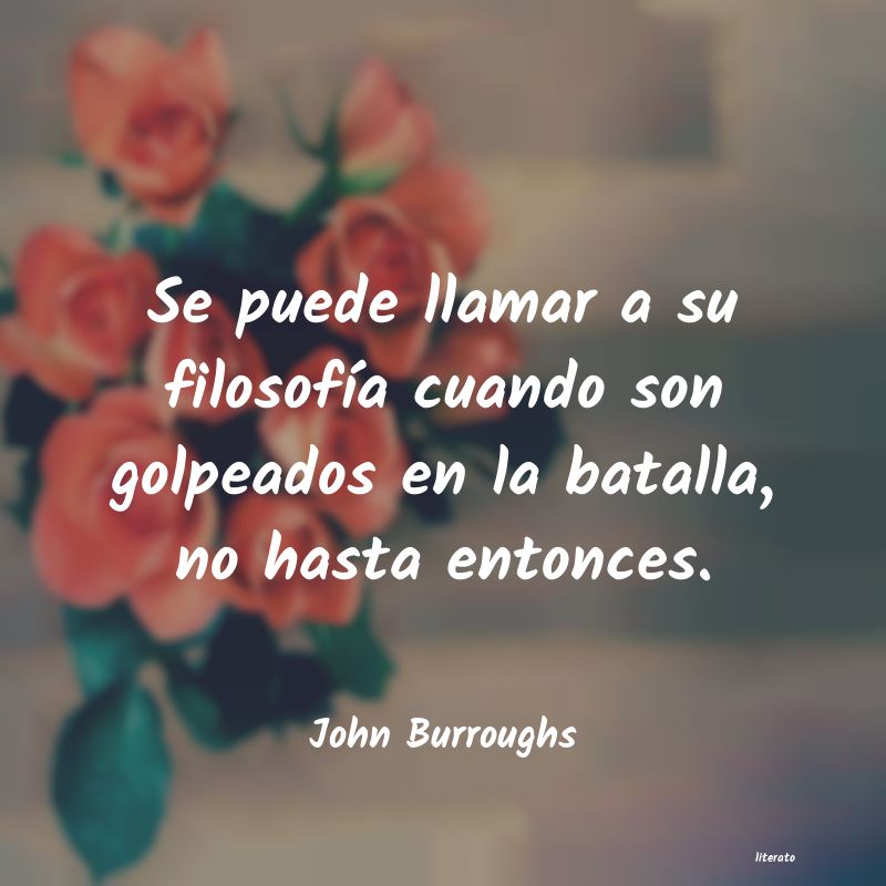 Frases de John Burroughs