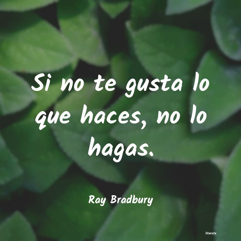 frases de Ray Bradbury