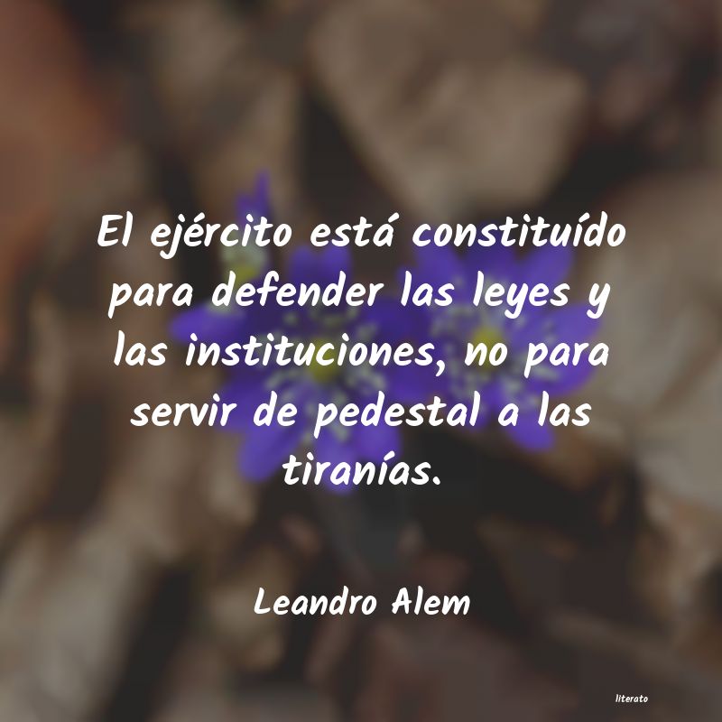 frases de Leandro Alem