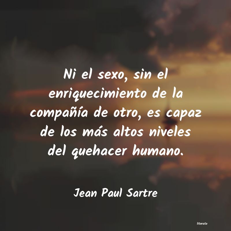 frases de Jean Paul Sartre