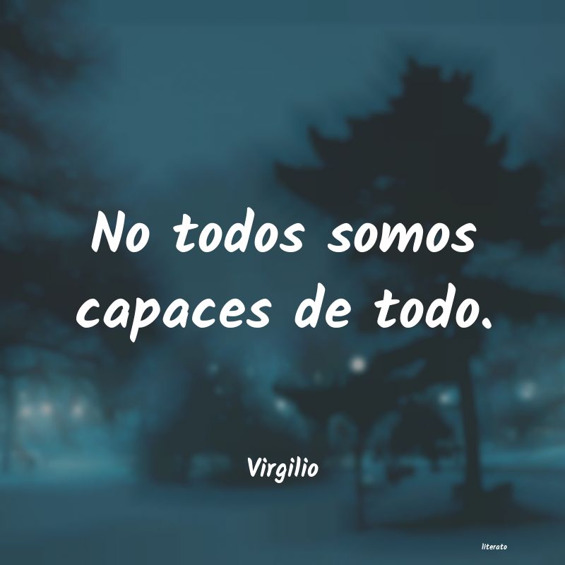 Frases de Virgilio