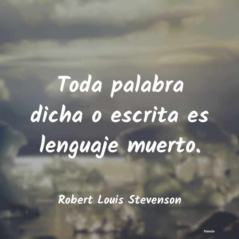 Frases de Robert Louis Stevenson