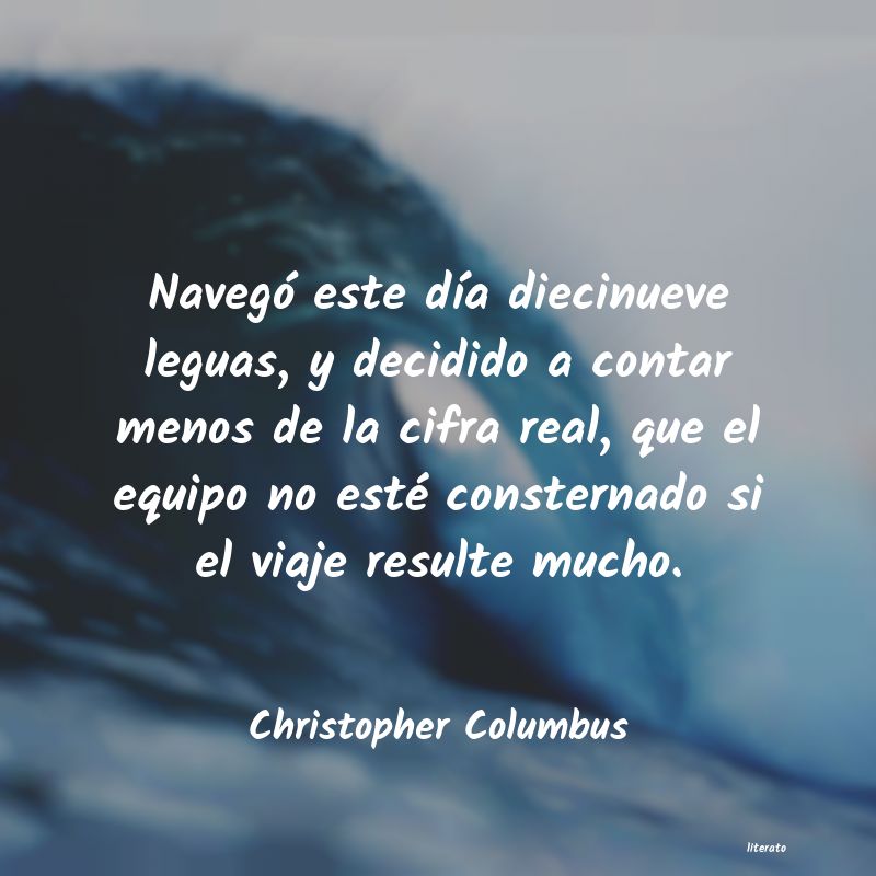 Frases de Christopher Columbus