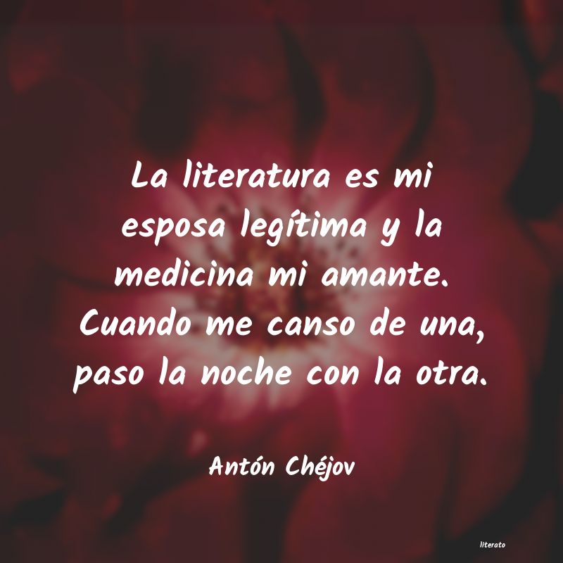 Antón Chéjov: La literatura es mi esposa leg