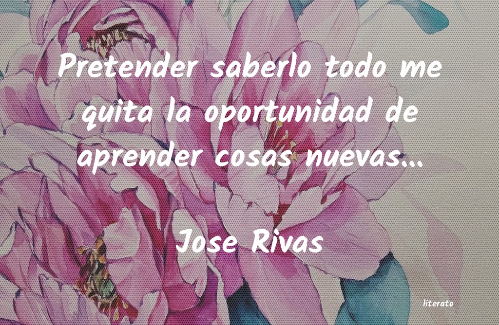 frases de Jose Rivas