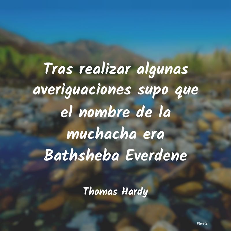 frases de Thomas Hardy