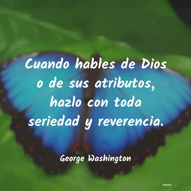 frases de George Washington