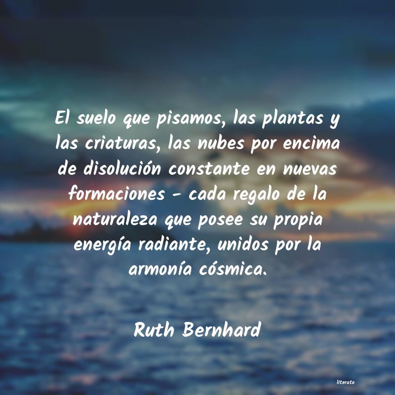 frases de Ruth Bernhard