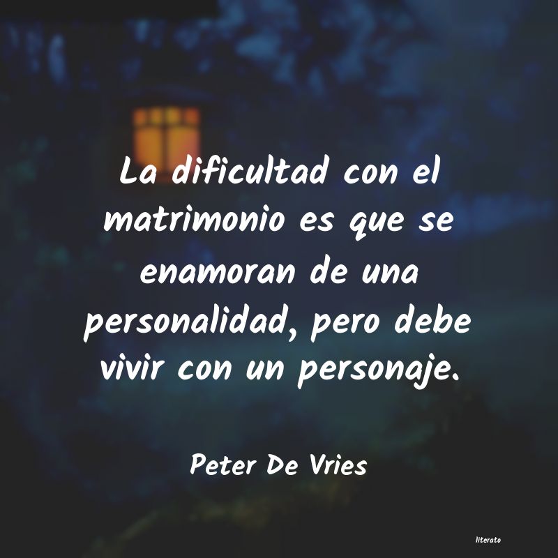 frases de Peter De Vries