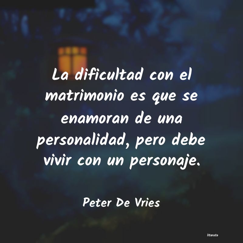 Frases de Peter De Vries