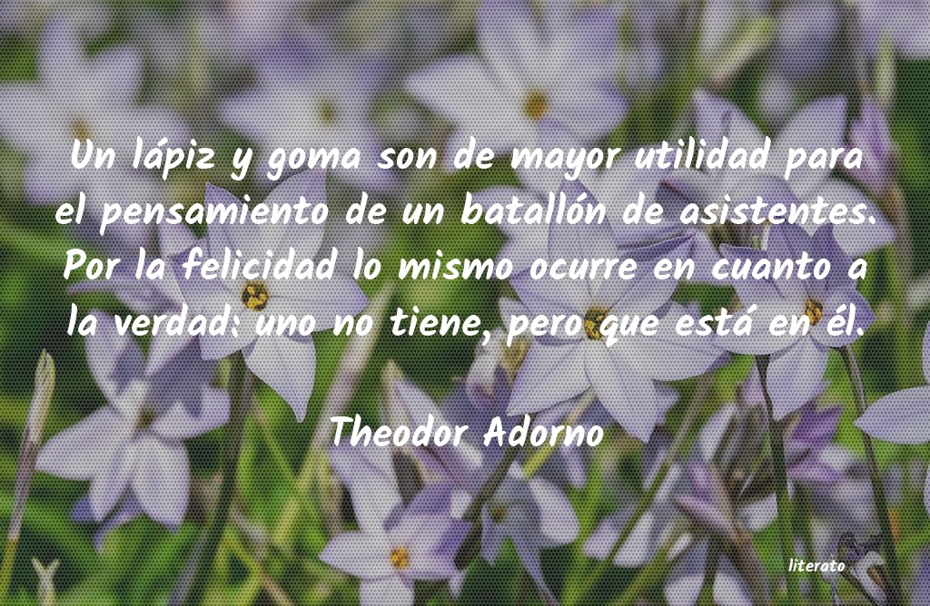 Frases de Theodor Adorno