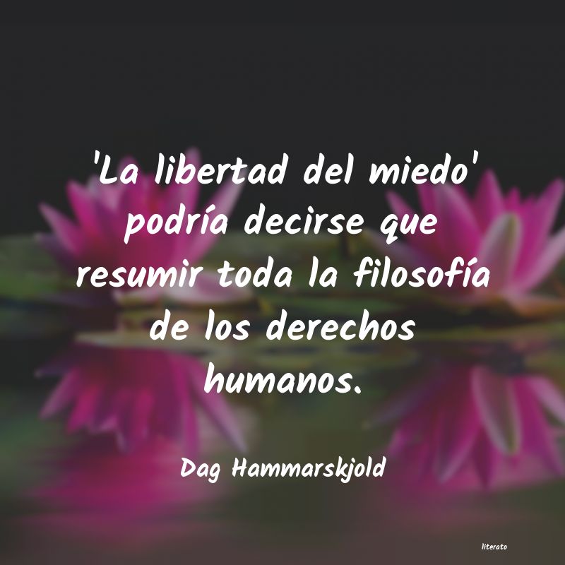 frases de Dag Hammarskjold