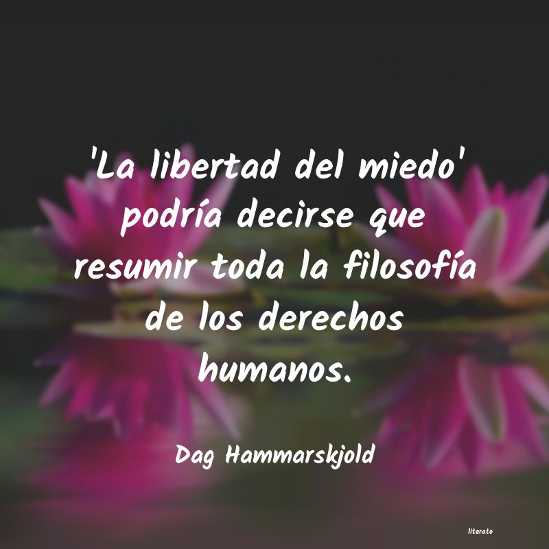 Frases de Dag Hammarskjold