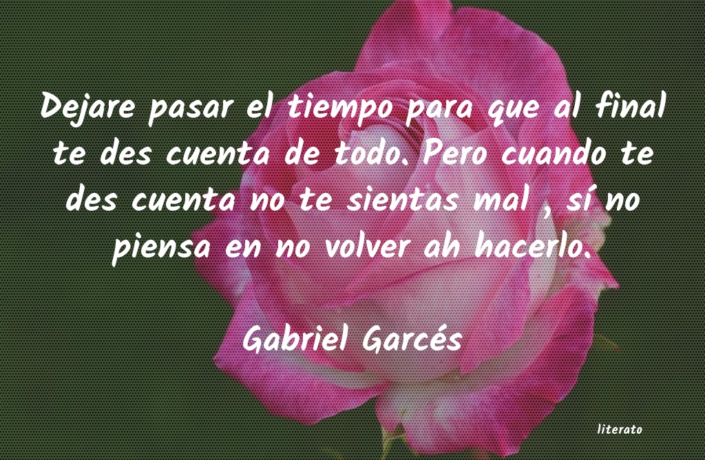 Frases de Gabriel Garcés