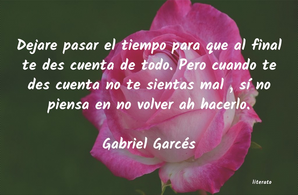 frases de Gabriel Garcés