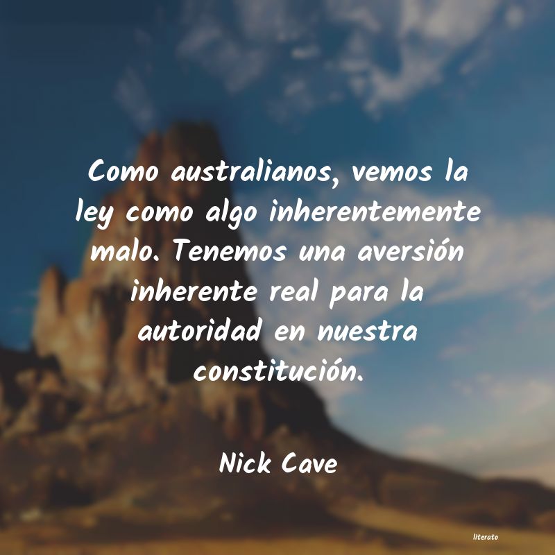 Frases de Nick Cave