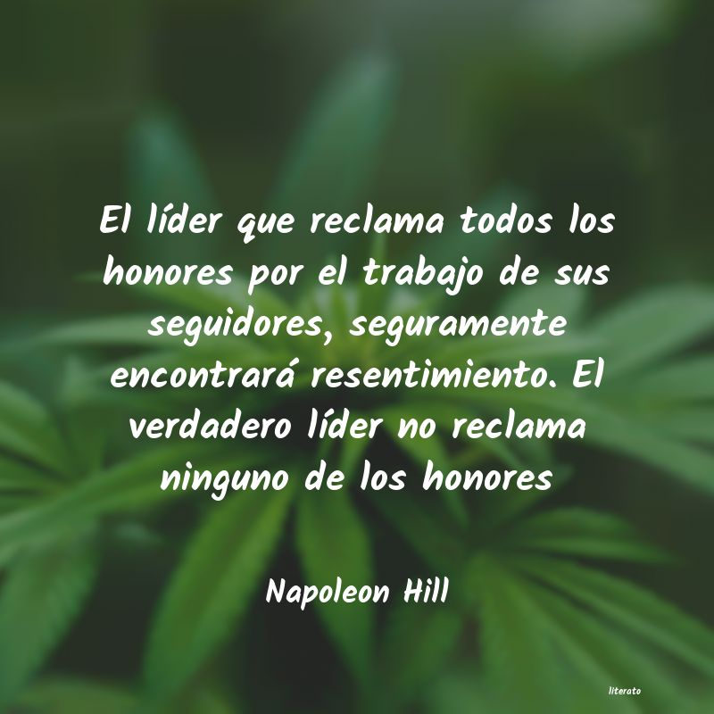 Frases de Napoleon Hill