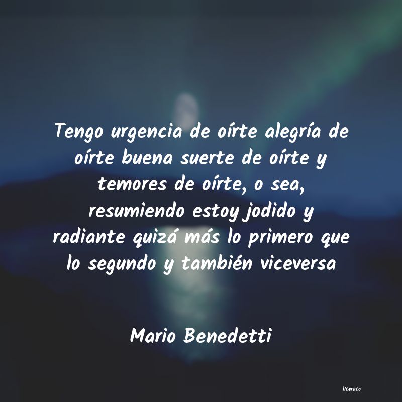 frases de Mario Benedetti