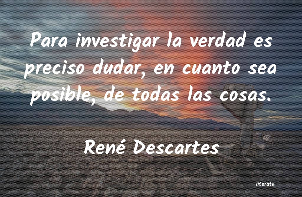 frases de René Descartes