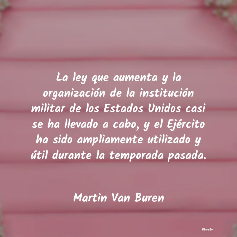 Frases de Martin Van Buren