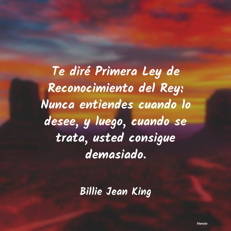 frases de Billie Jean King