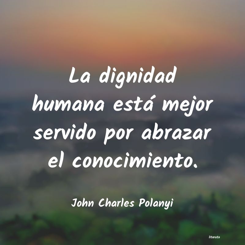 Frases de John Charles Polanyi