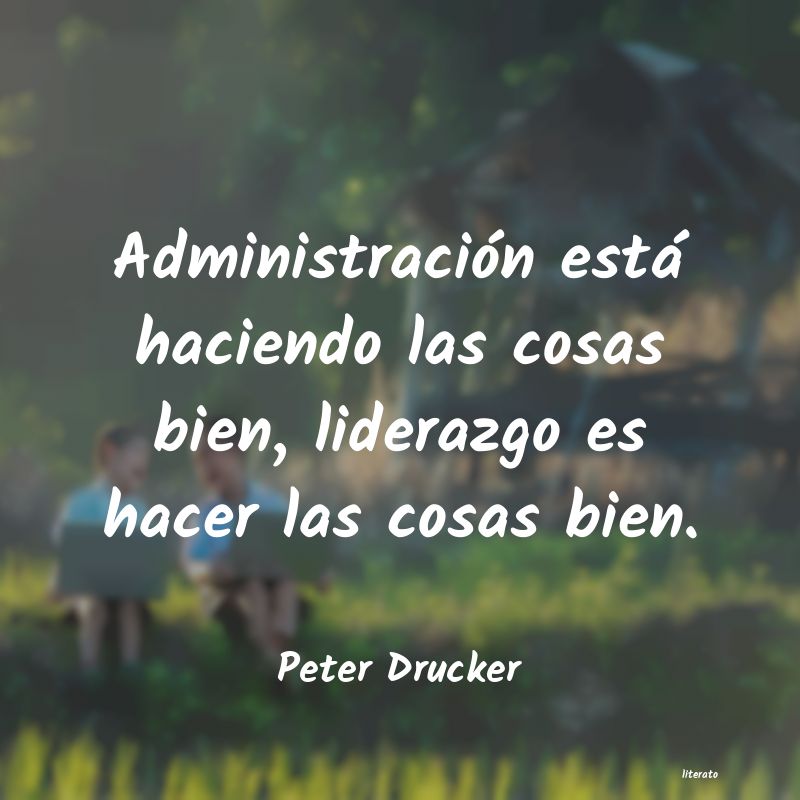 Frases de Peter Drucker