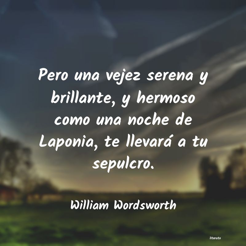 Frases de William Wordsworth