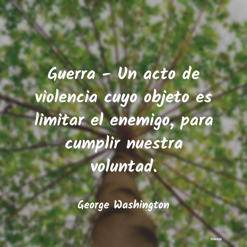 frases de George Washington